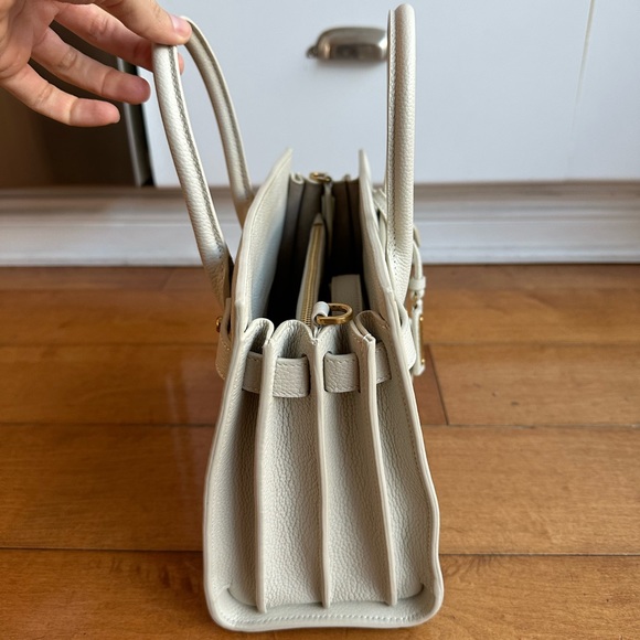 NWT Saint Laurent Sac du Jour Small in Sea Salt - Picture 4 of 9